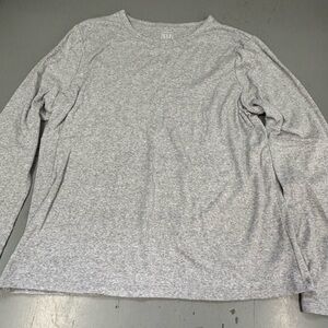 GAP Heather Gray Long Sleeve Crew Tee Shirt Comfortable Plus Size Women’s Top